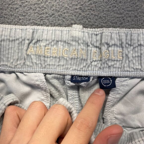 Amerian Eagle Real Good  Corduroy Stretch Pants Womens Sze 16 Long,Wide Leg - Picture 3 of 9